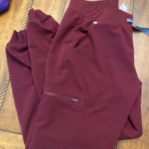 Figs Burgundy Zamora Joggers